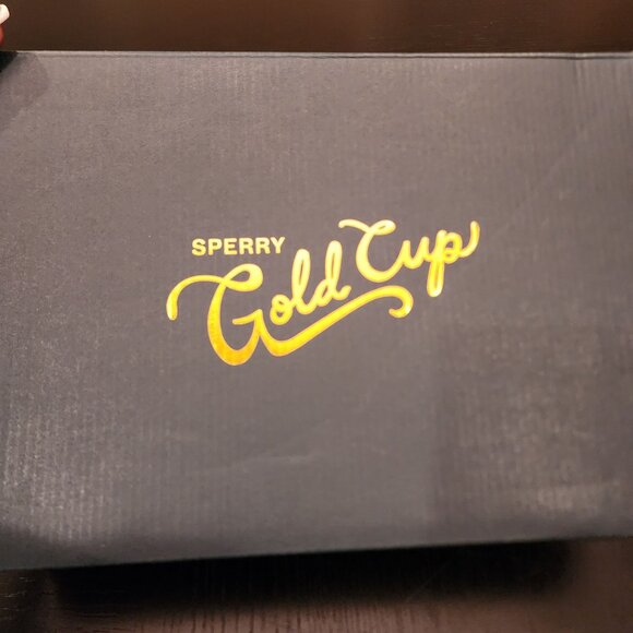 Men's Sperry Gold Cup A/O 2Eye Tumbled Leather Grey Boat/Deck Shoes Sz‎ 15M NWB - Picture 2 of 16